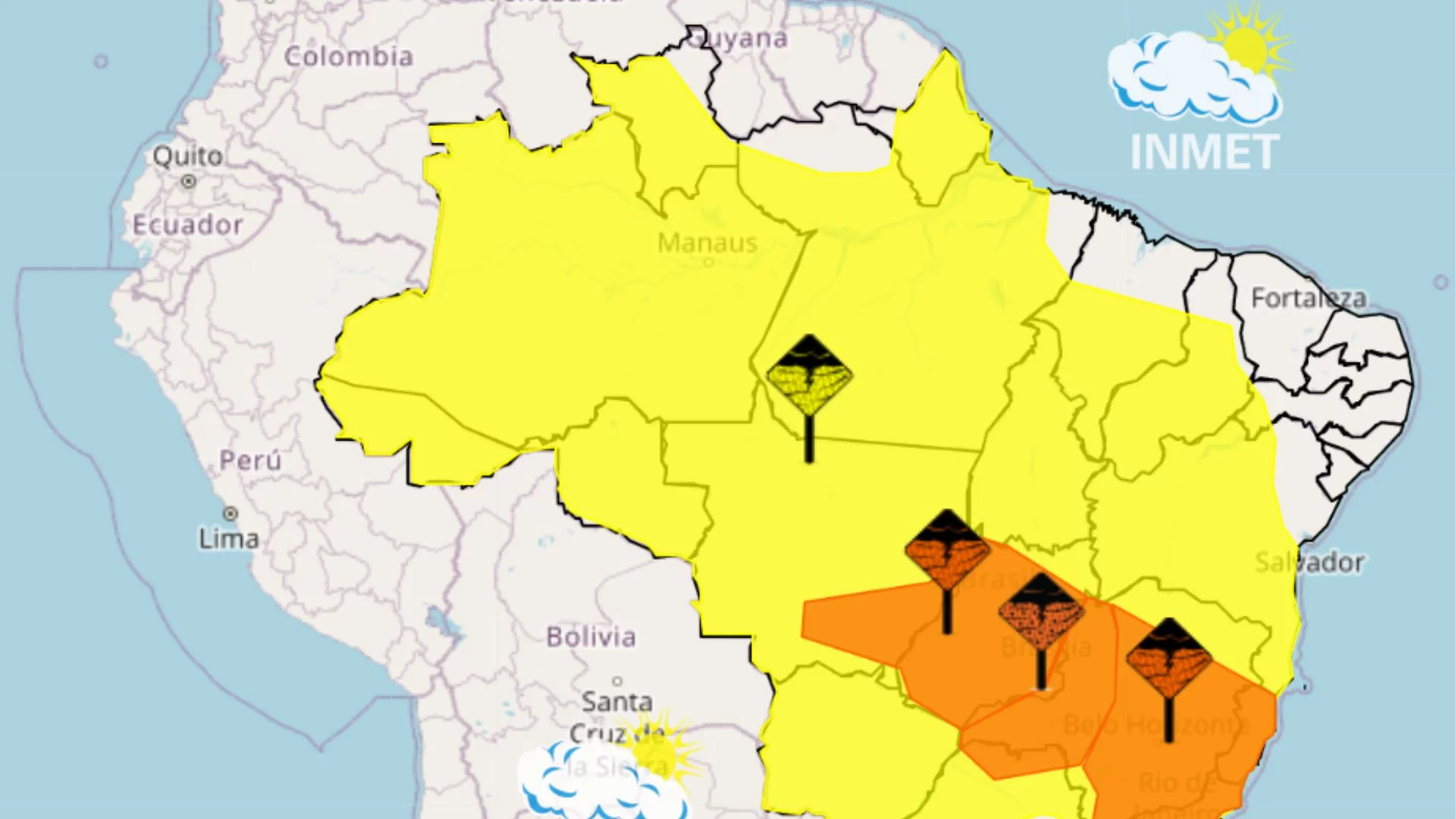 INMET alerta para chuvas fortes no Maranhão