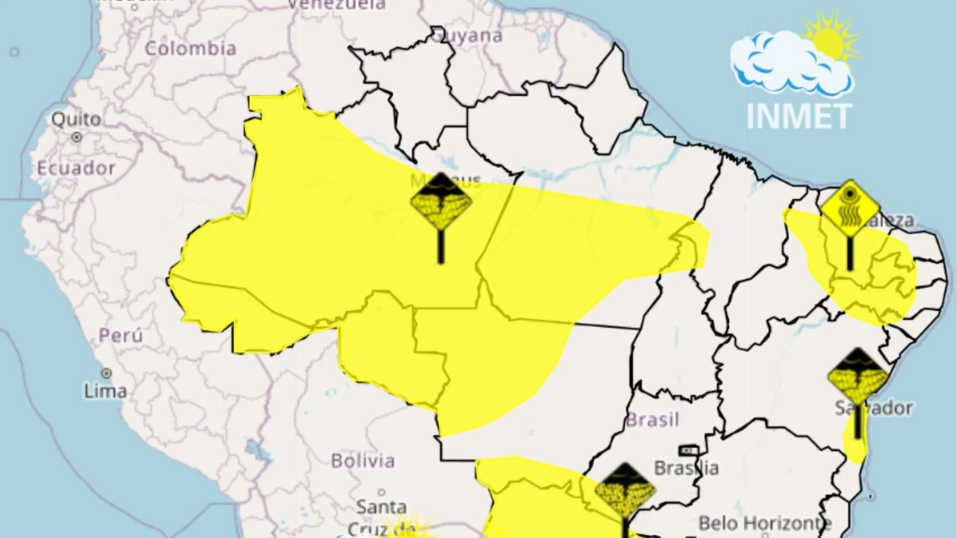 Maranhão tem alertas de chuva e baixa umidade
