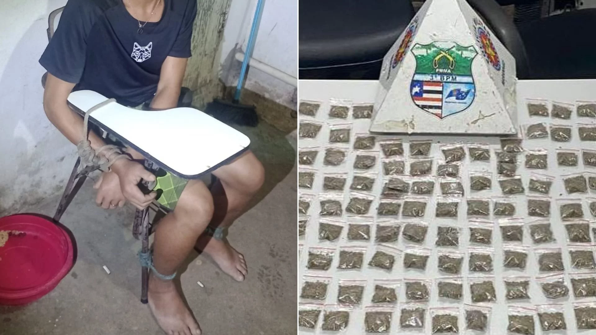 Polícia resgata jovem condenado a execução pelo tribunal do crime