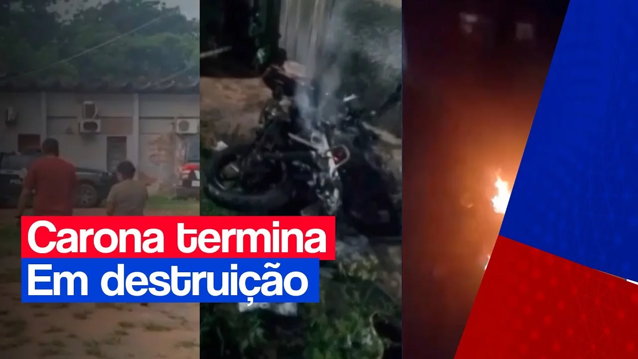 Homem dá carona para ex-companheira, é ameaçado e tem moto destruída