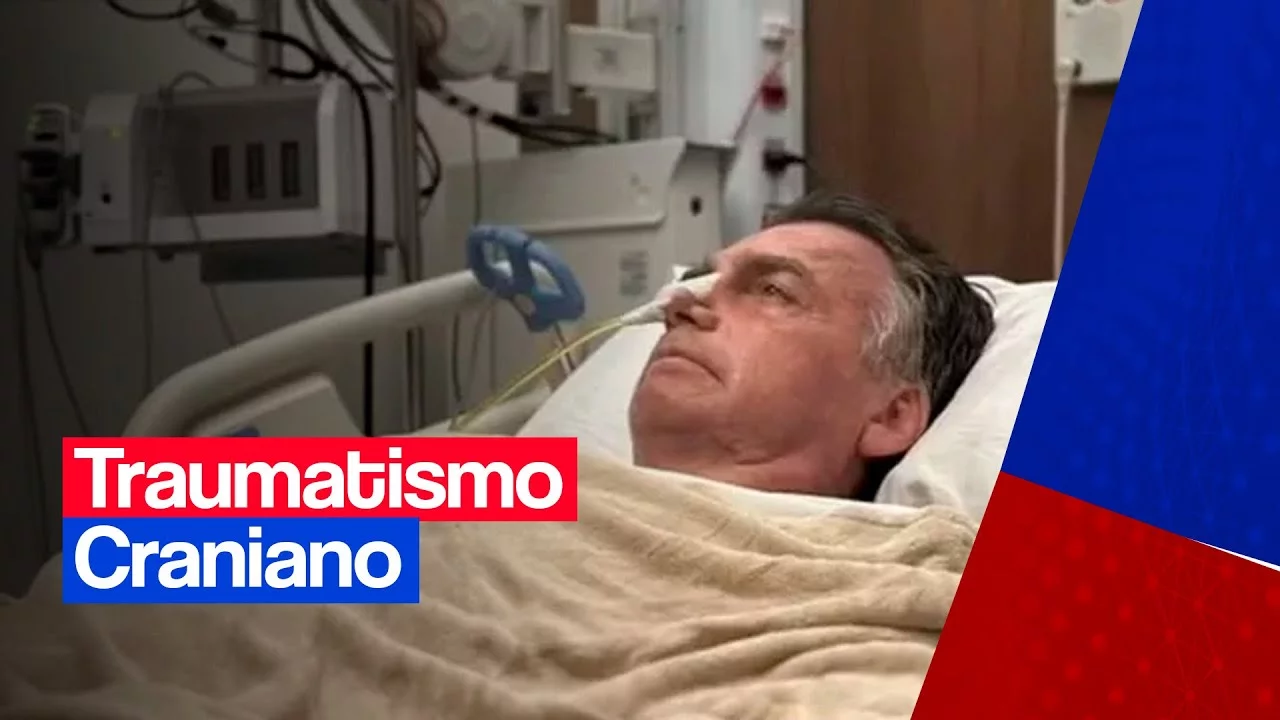 Bolsonaro sofre traumatismo craniano leve após queda em cela