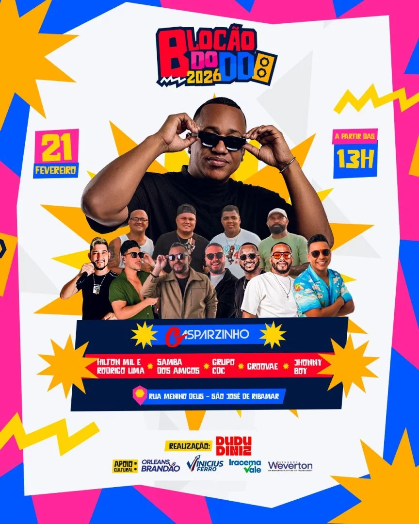 Blocão do DD! Dudu Diniz comanda o maior Bloco de Carnaval de São José de Ribamar