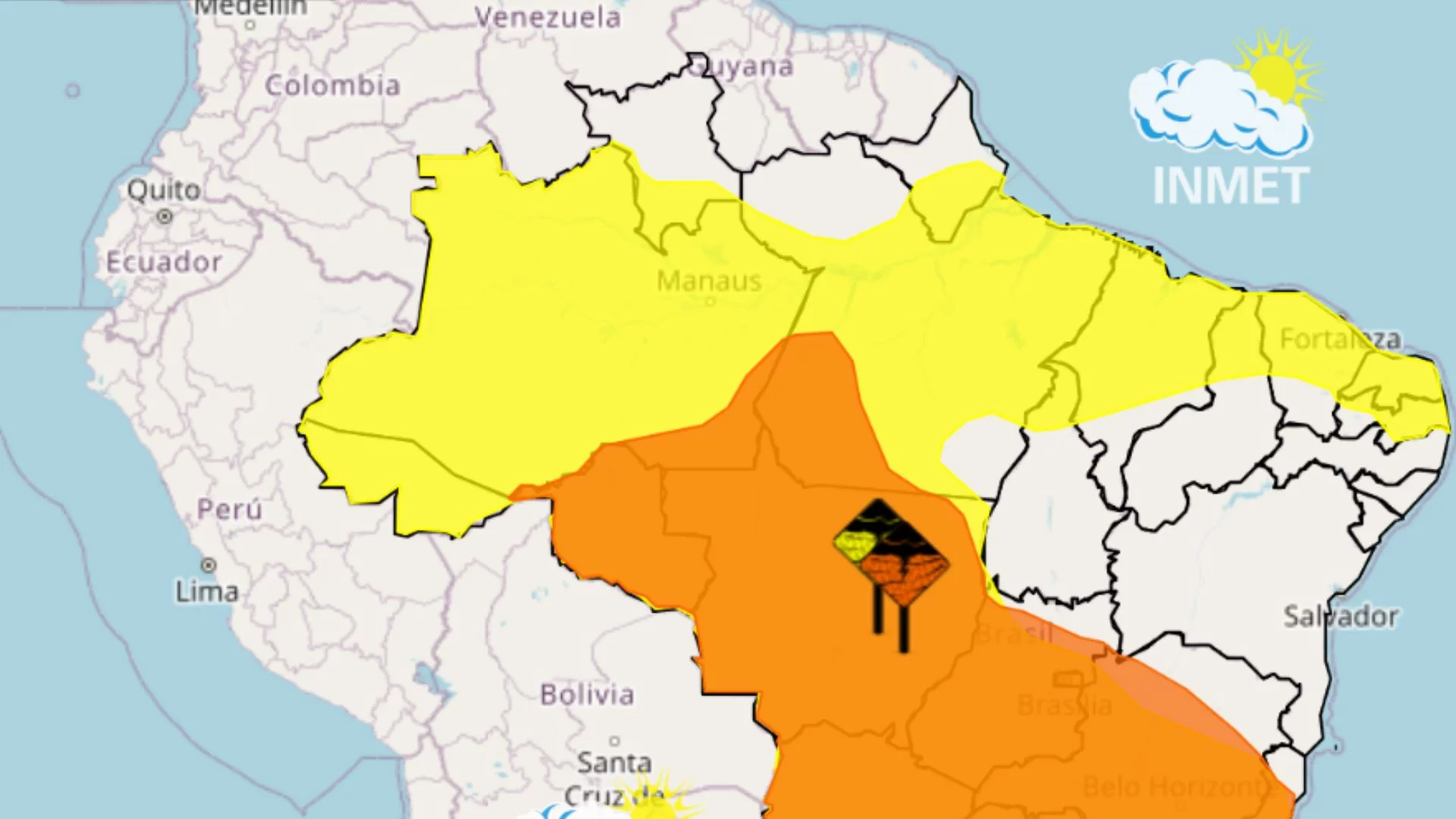 Alerta de chuvas intensas atinge 199 cidades do Maranhão