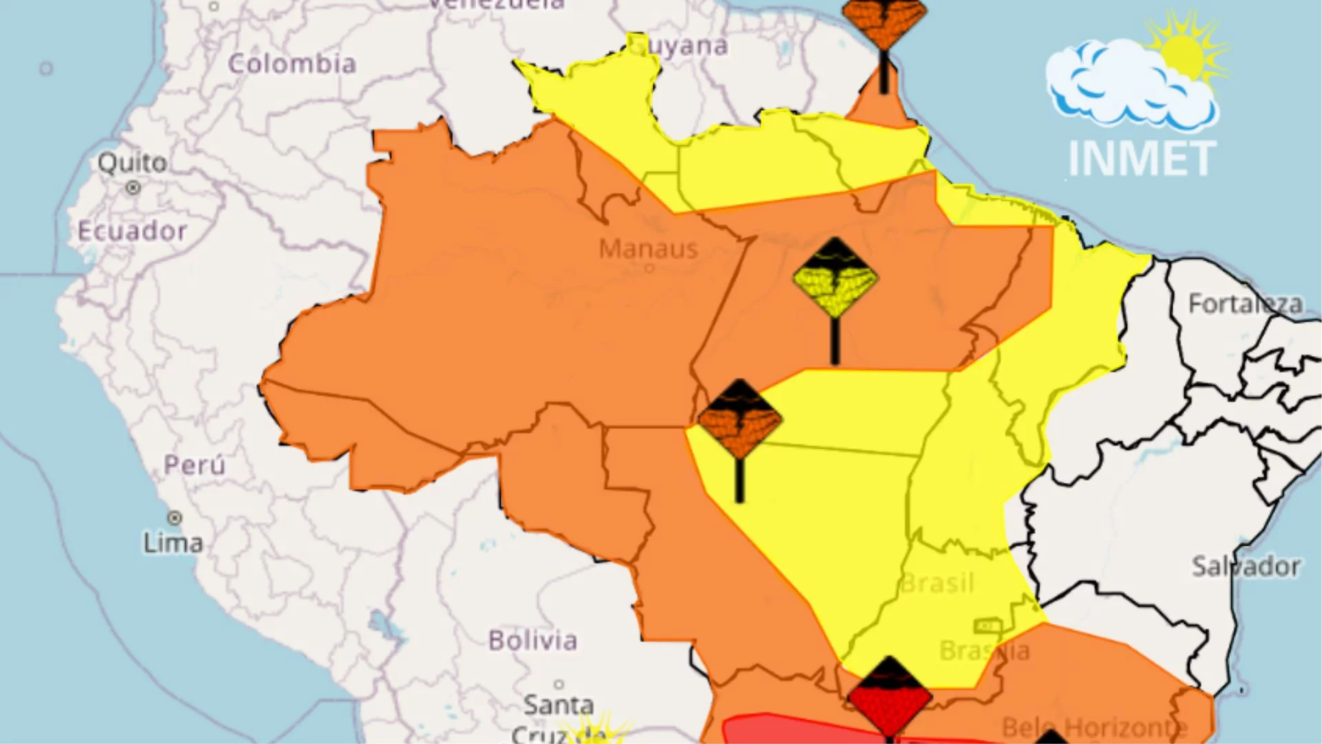 Maranhão sob dois alertas de chuva nesta quarta (11)