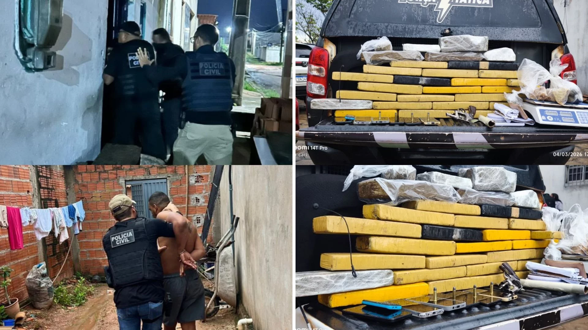 VÍDEO: Operações apreendem drogas e prendem suspeitos em Açailândia e João Lisboa