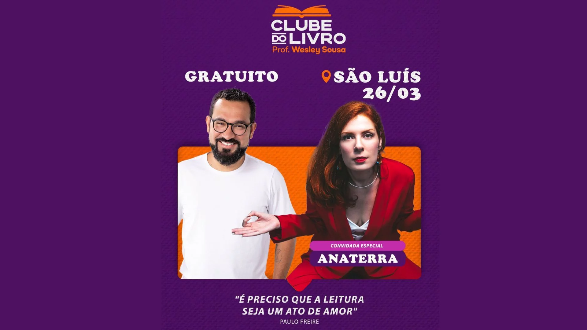 Ana Terra é destaque em nova edição do Clube do Livro na UFMA