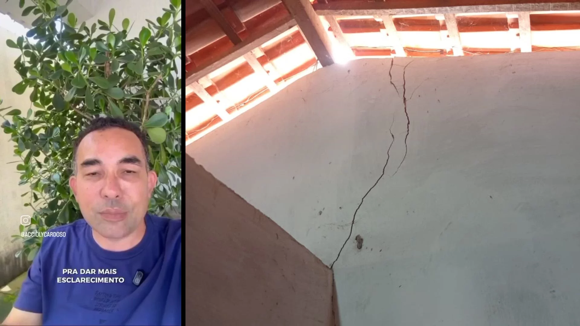 VÍDEO: Prefeito decreta calamidade após rachaduras em casas em Mangabeiras