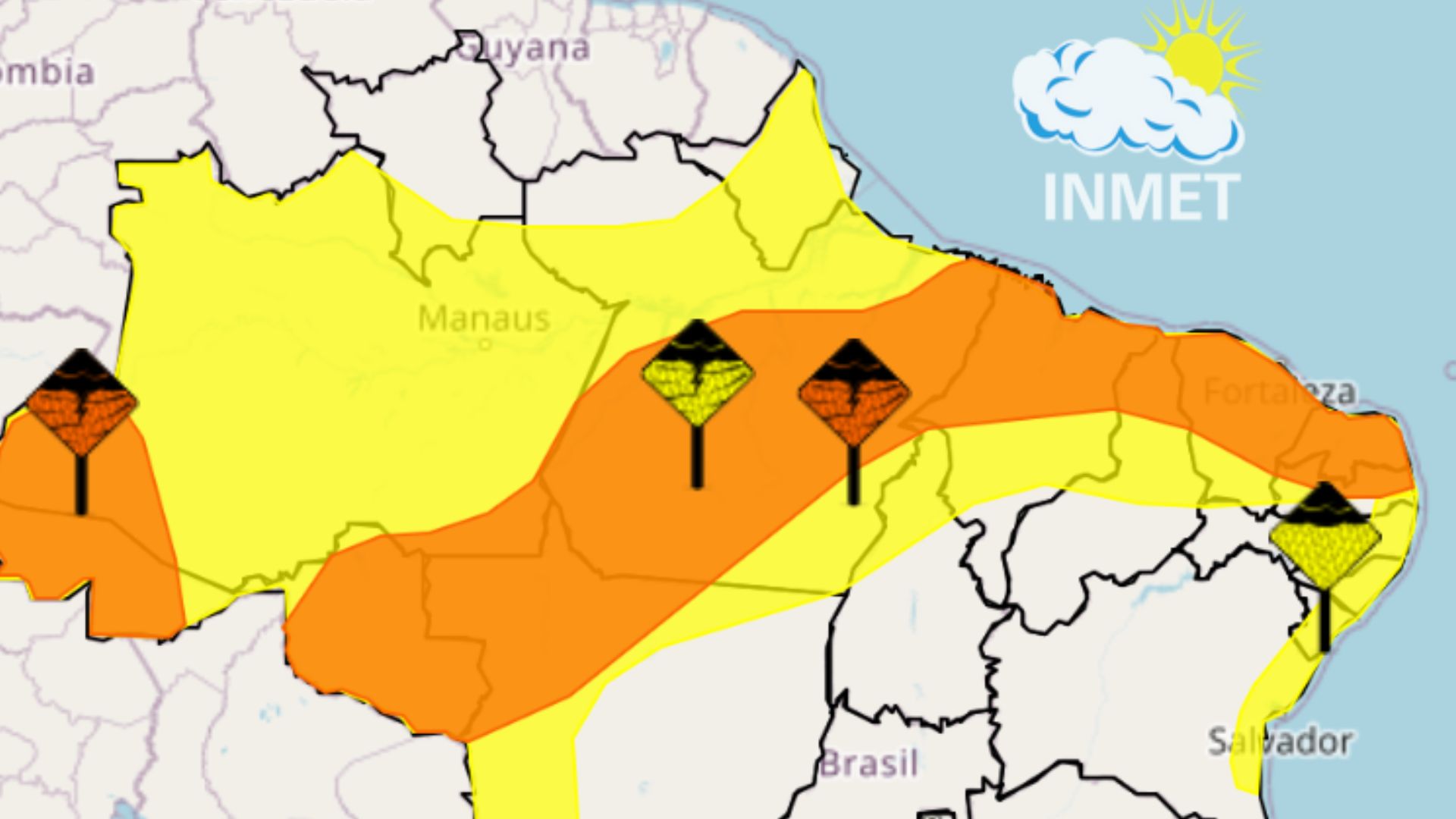 Chuva intensa atinge MA nesta terça (14) 🌧️⚠️