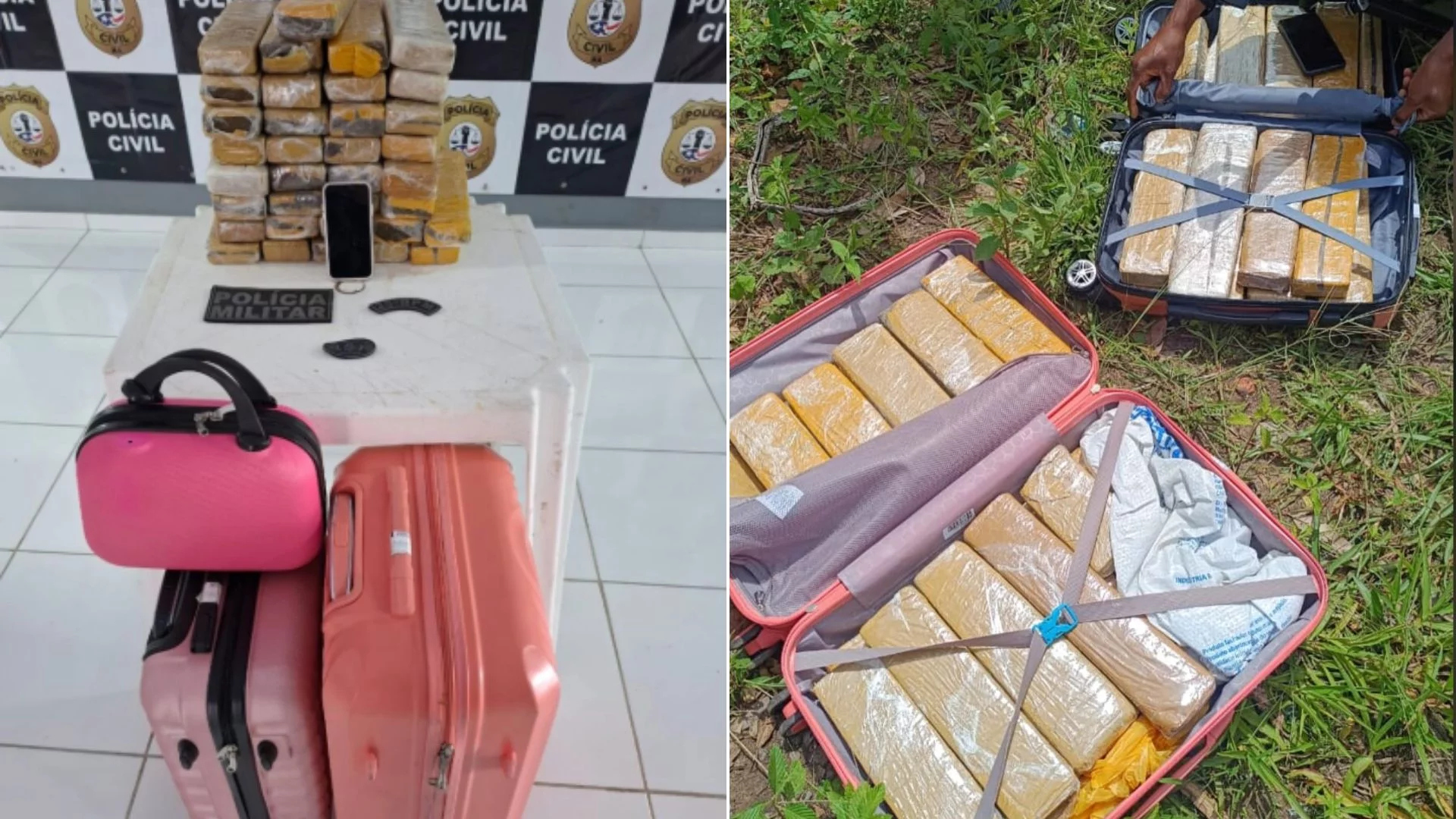 Mulher é presa transportando 35kg de maconha em ônibus