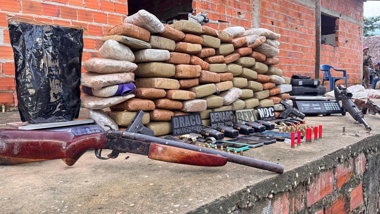 VÍDEO: Apreensão de 100 kg de drogas revela esquema do Bonde dos 40 entre MA e Teresina