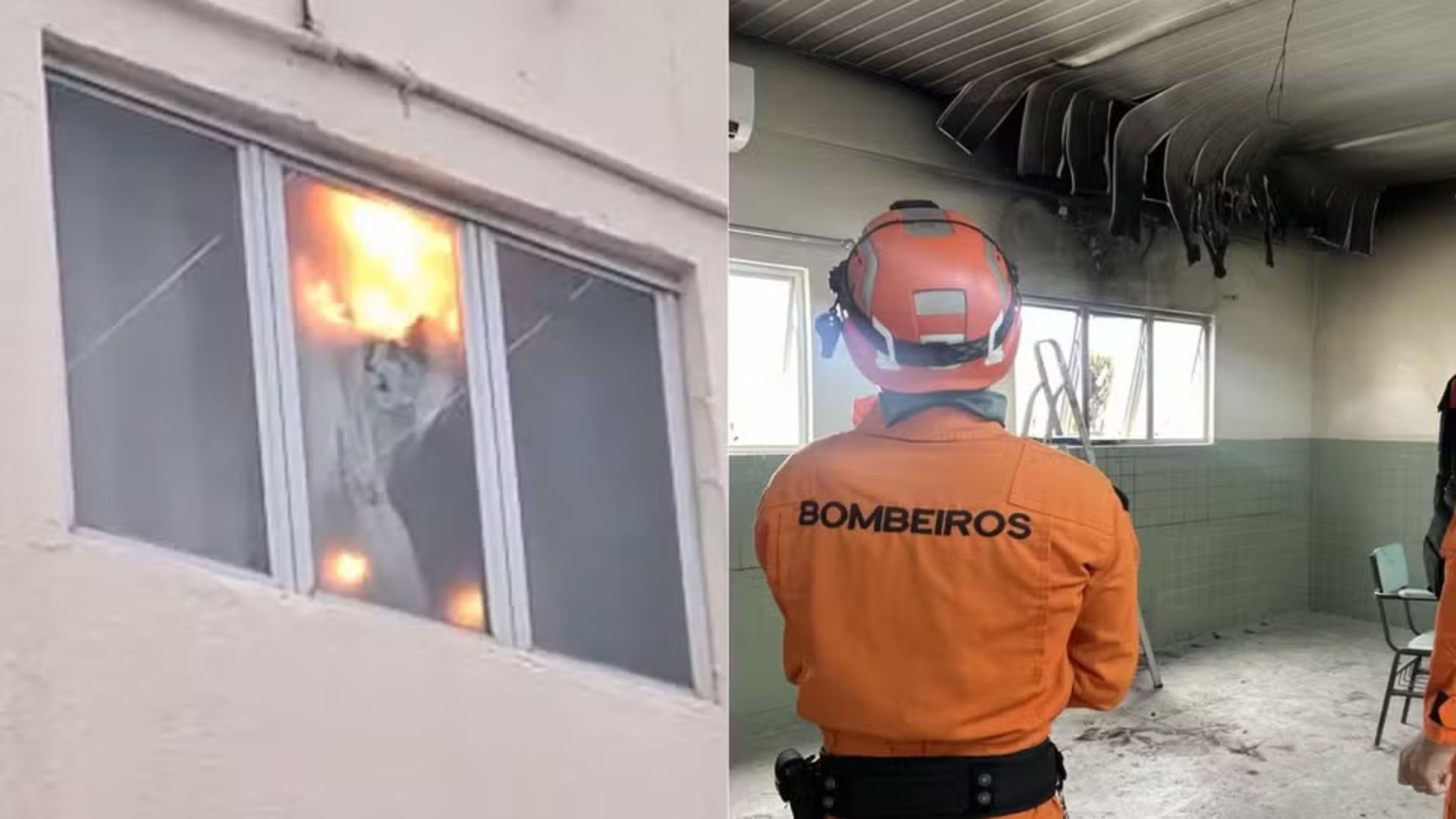 VÍDEO: Incêndio em escola assusta alunos em São Luís