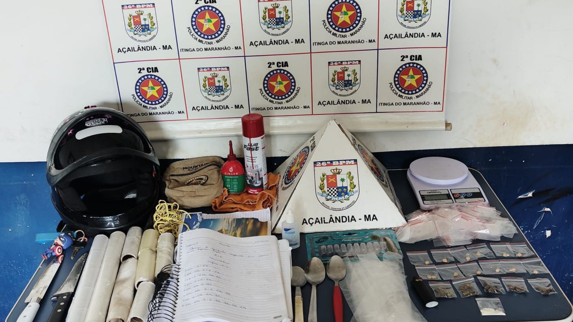 Polícia identifica laboratório clandestino de drogas em Itinga