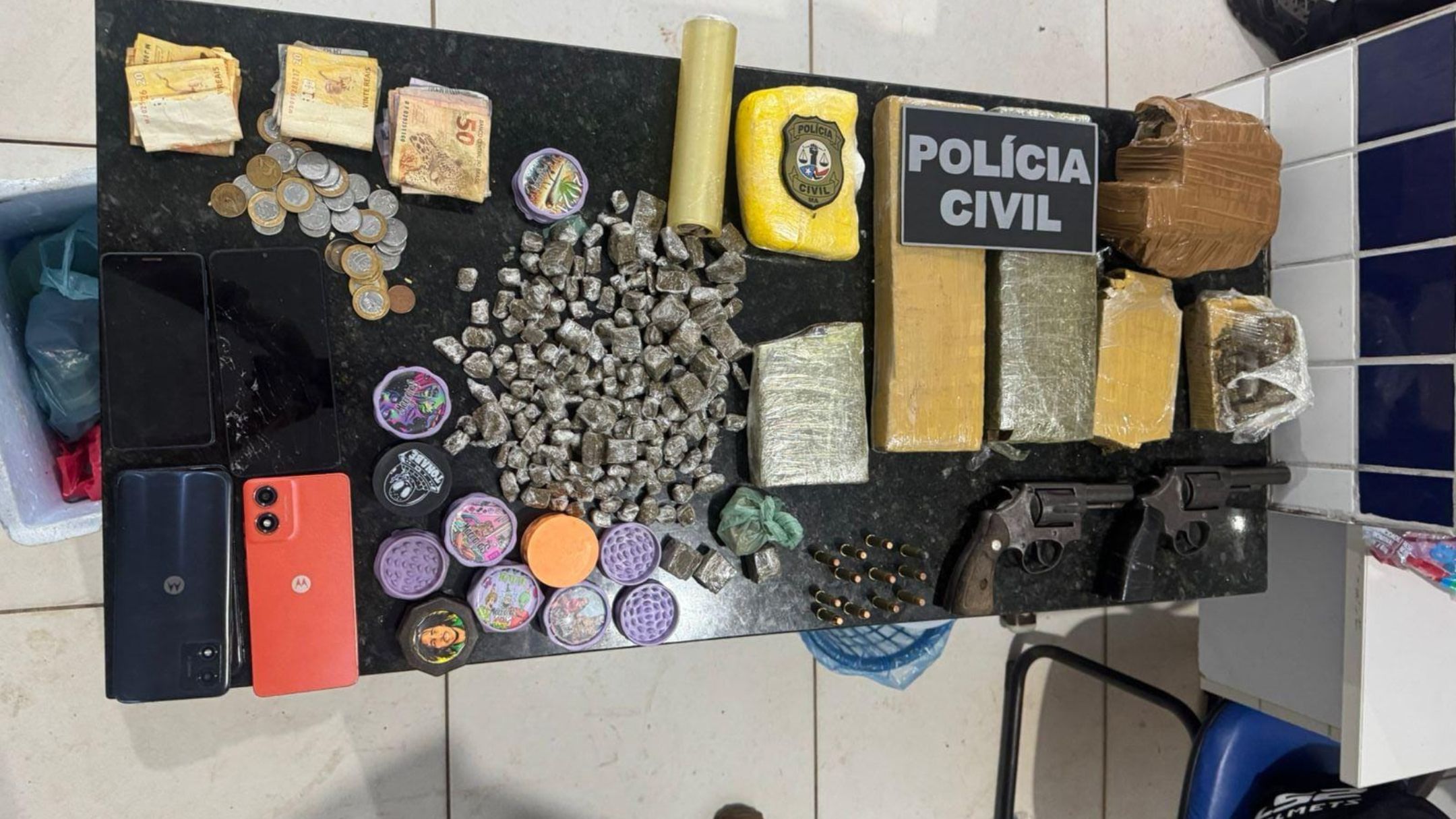 Cinco presos em operações contra tráfico e armas no MA