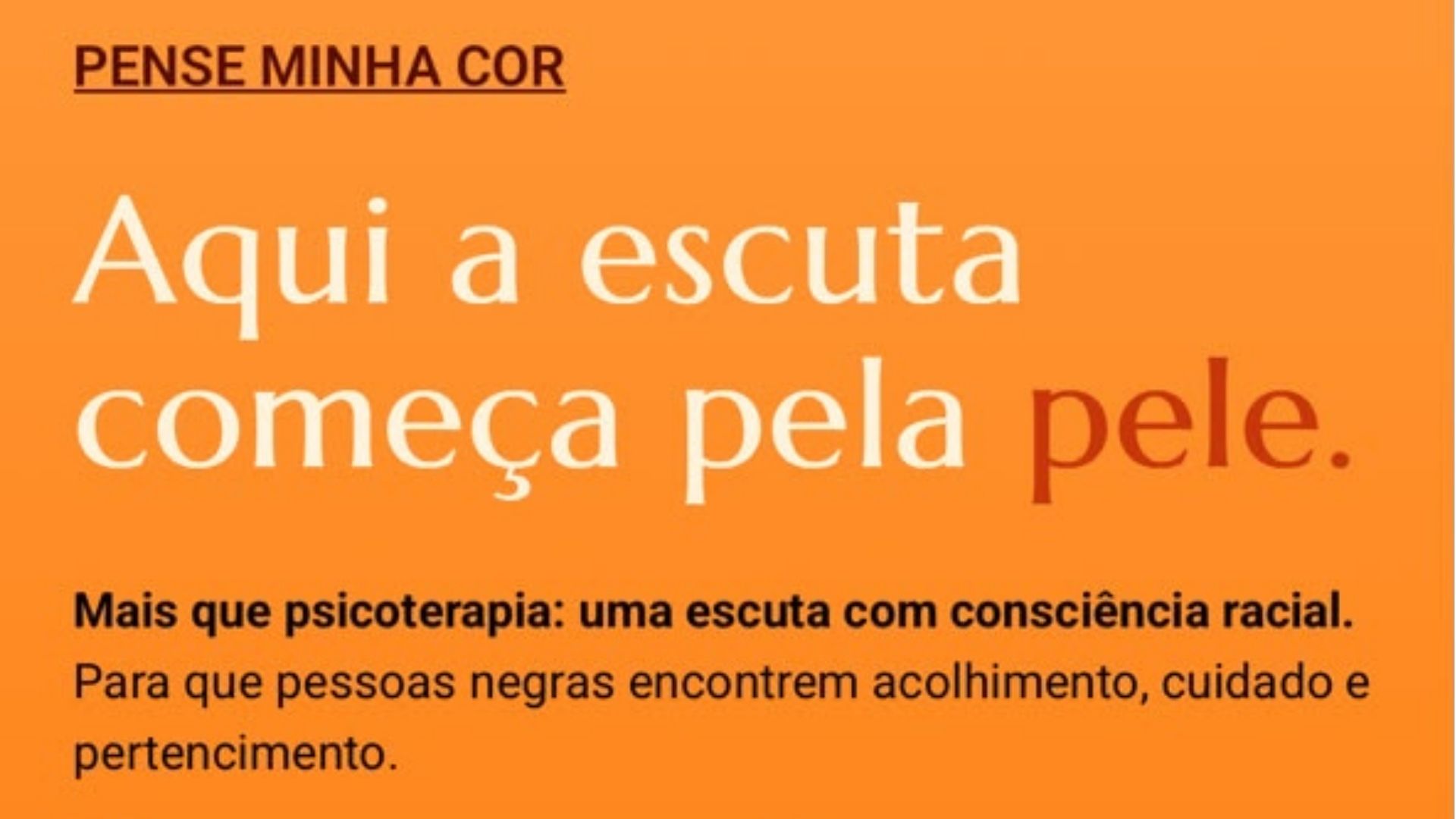 Lançamento de plataforma de apoio psicológico para população negra