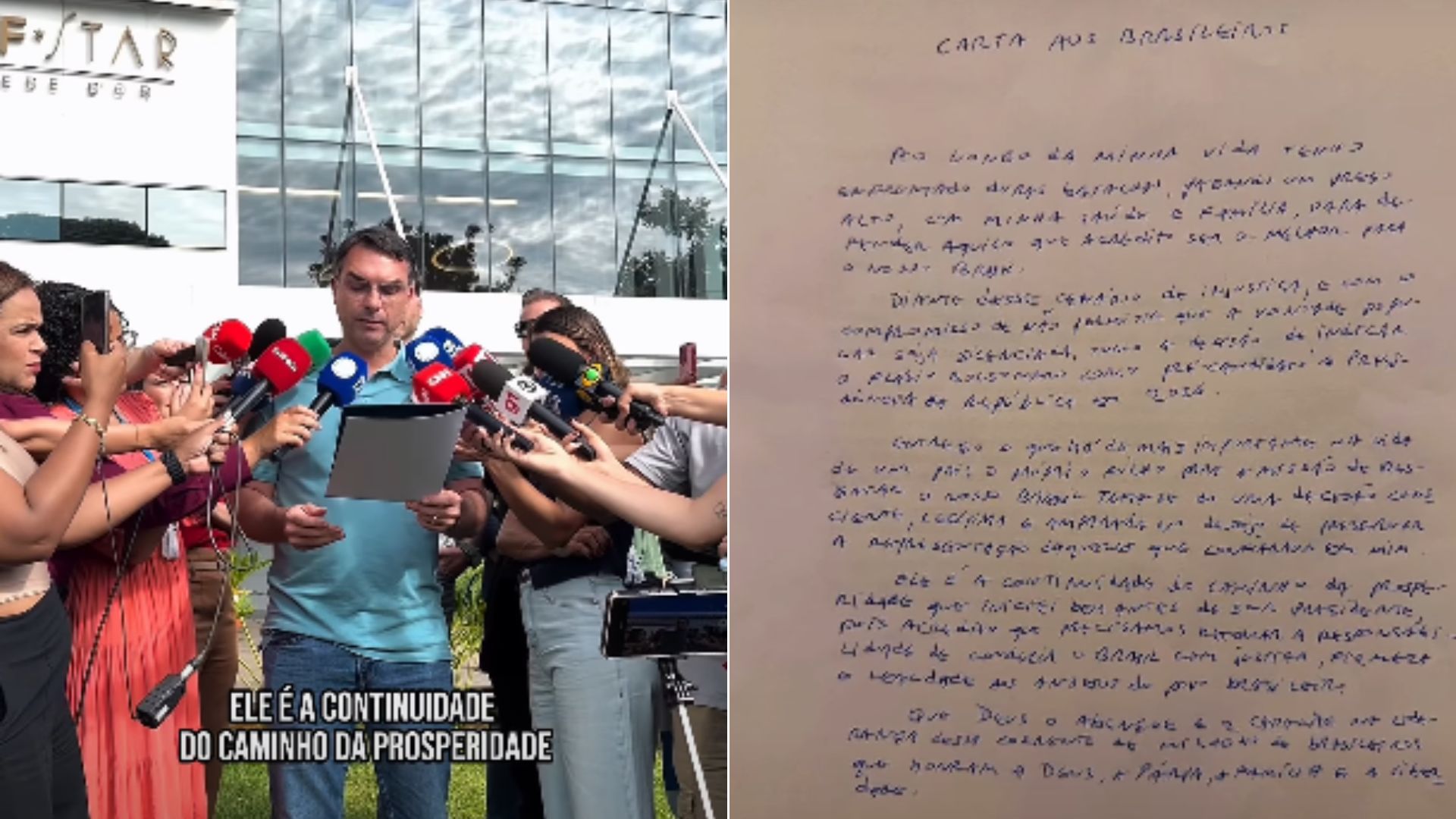 Bolsonaro tem 48h para explicar carta divulgada por Flávio