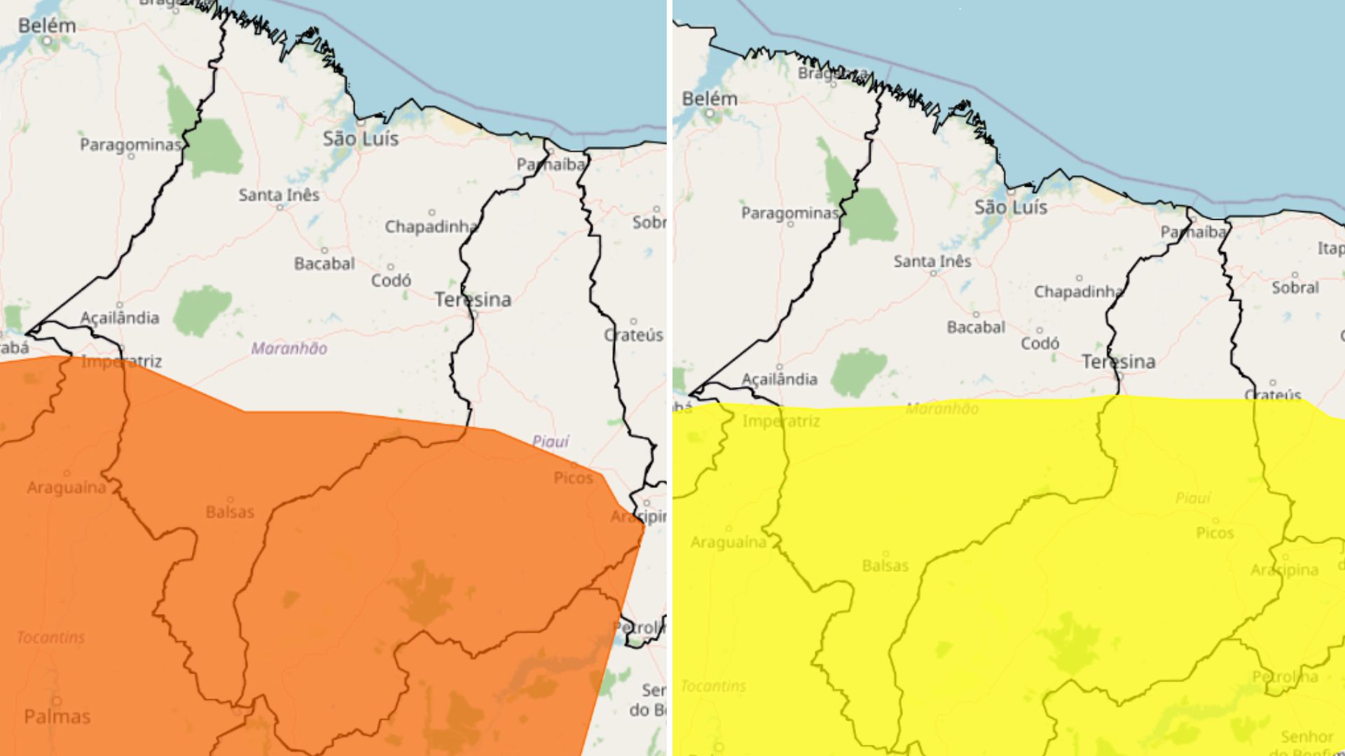 Baixa umidade coloca 59 cidades do Maranhão sob alerta nesta terça (25)