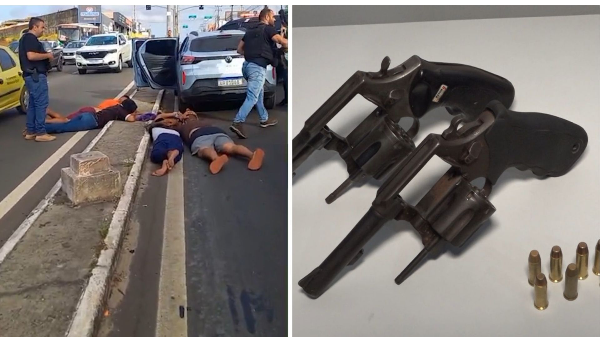 Cinco suspeitos de assaltos são presos com armas em São Luís