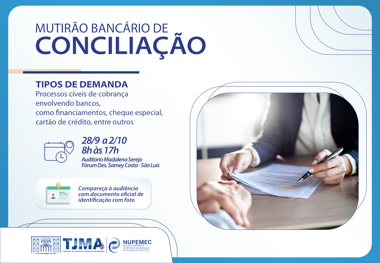 poderão ser contempladas estão processos relacionados a financiamentos, cheque especial, cartão de crédito,