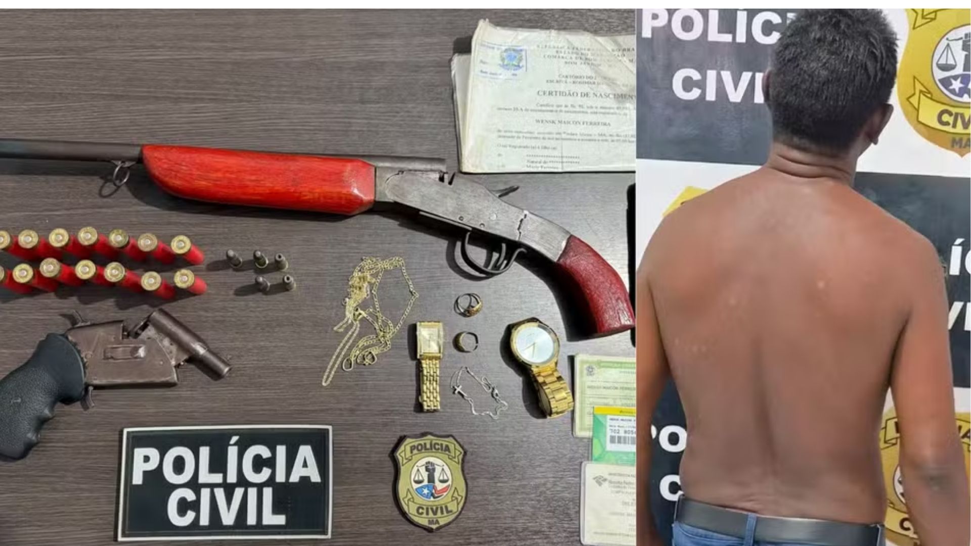 Operação Captura prende dois e apreende armas no Maranhão