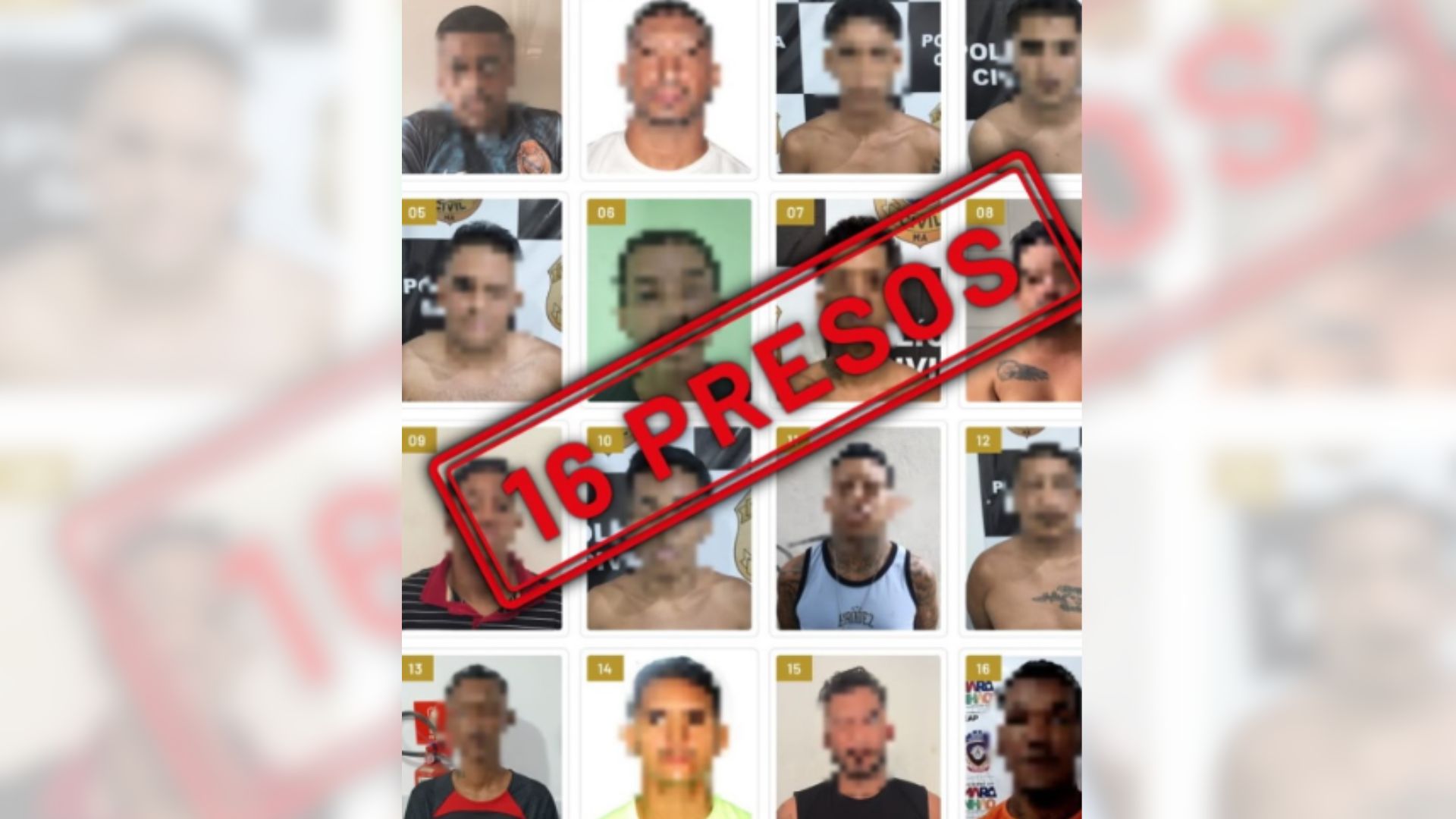 Polícia Civil prende 16 suspeitos de roubos na Grande São Luís em setembro