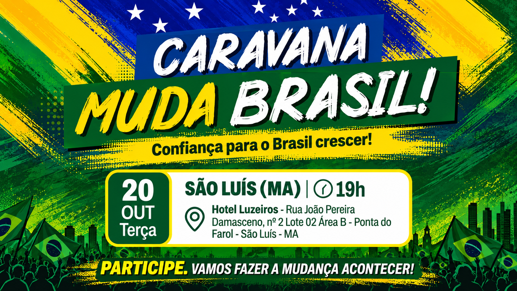 Caravana Muda Brasil traz Tereza Cristina e lideranças do agro a São Luís nesta terça