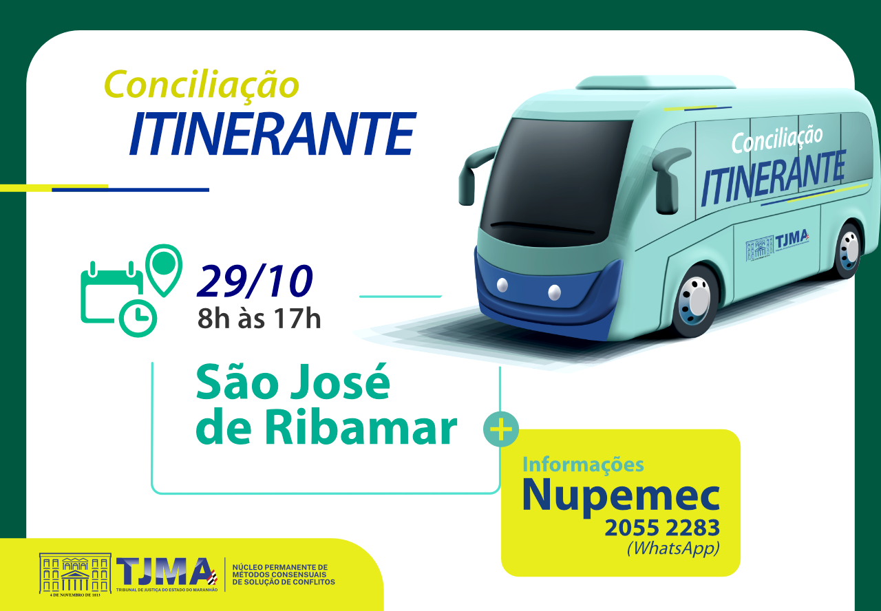 Conciliação Itinerante leva serviços gratuitos a São José de Ribamar